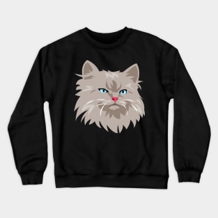 Angry Cat Crewneck Sweatshirt